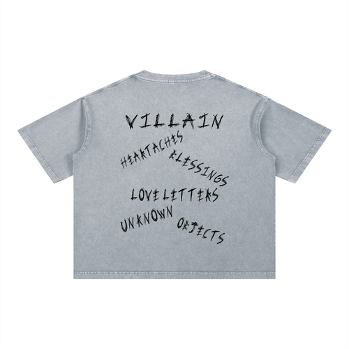 "VILLAIN" Boxy T-Shirt