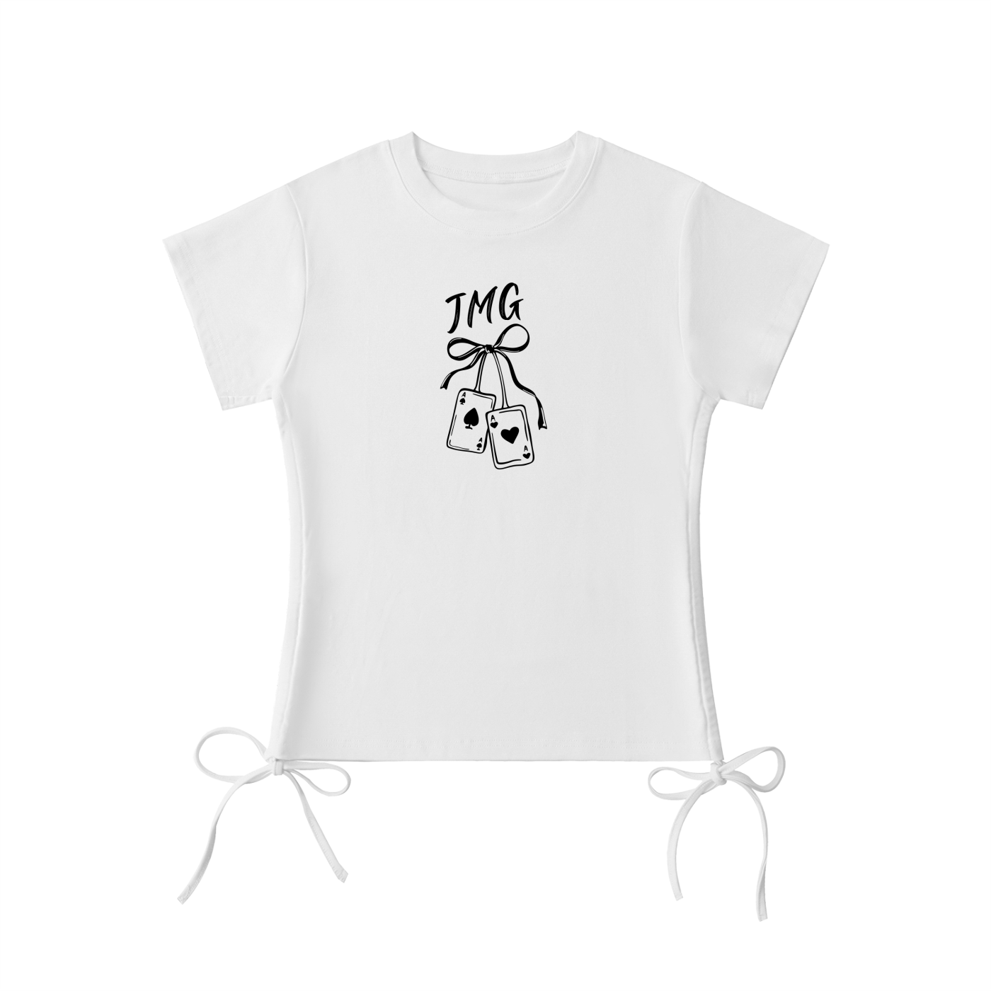 "Gamble your love" Slim Fit Women's Drawstring T-Shirt